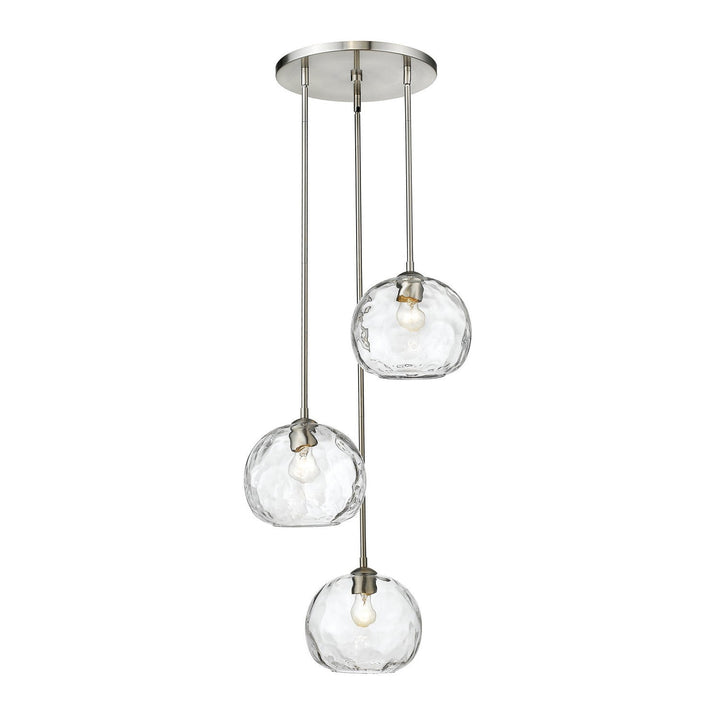 Z-Lite Chloe 490P10-3R-BN Pendant Light - Brushed Nickel
