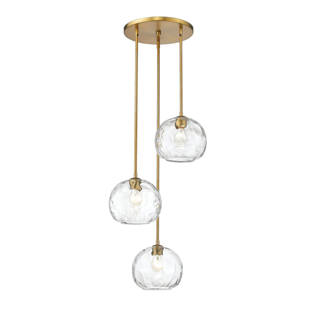 Z-Lite Chloe 490P10-3R-OBR Pendant Light - Olde Brass