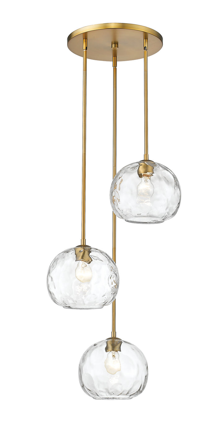 Z-Lite Chloe 490P10-3R-OBR Pendant Light - Olde Brass