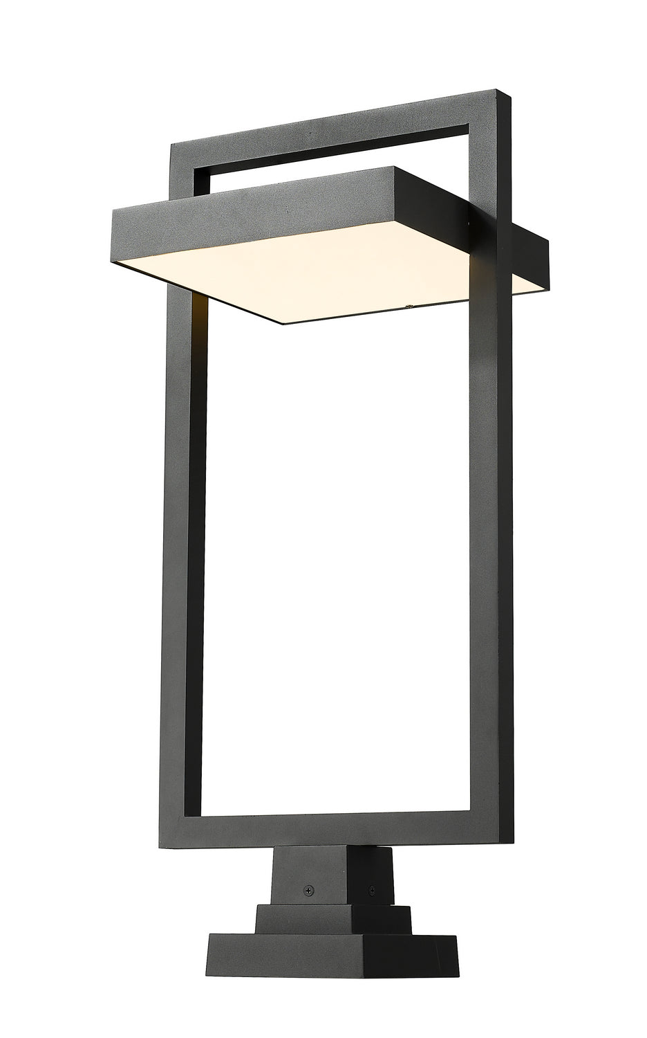 Z-Lite Lighting 566PHXLS-SQPM-BK-LED  Luttrel Outdoor Black