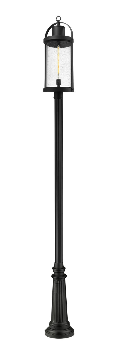 Z-Lite Lighting 569PHXL-511P-BK  Roundhouse Outdoor Black