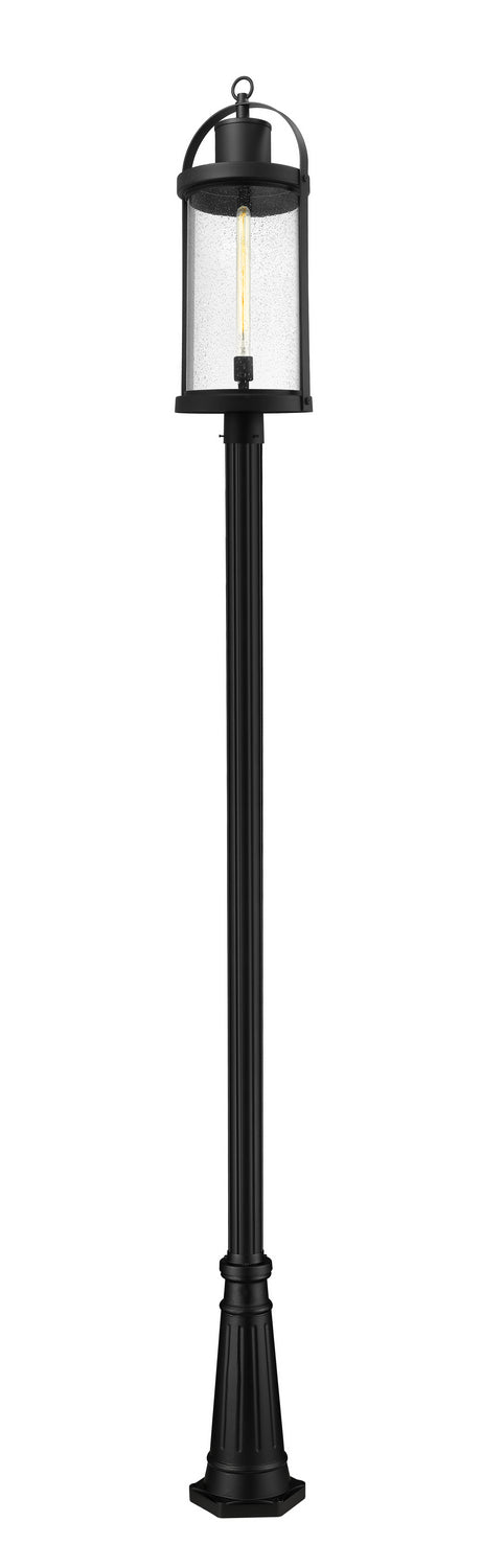 Z-Lite Lighting 569PHXL-519P-BK  Roundhouse Outdoor Black