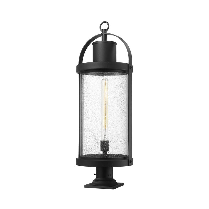 Z-Lite Lighting 569PHXL-533PM-BK  Roundhouse Outdoor Black