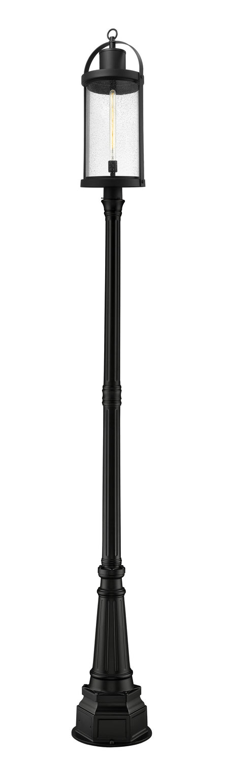 Z-Lite Lighting 569PHXL-564P-BK  Roundhouse Outdoor Black