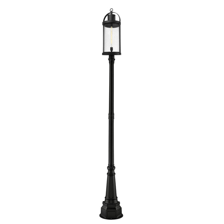 Z-Lite Lighting 569PHXL-564P-BK  Roundhouse Outdoor Black