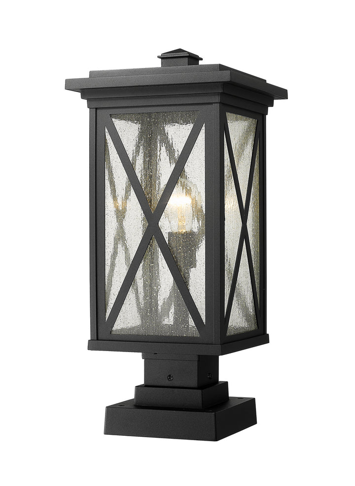 Z-Lite Lighting 583PHBS-SQPM-BK  Brookside Outdoor Black
