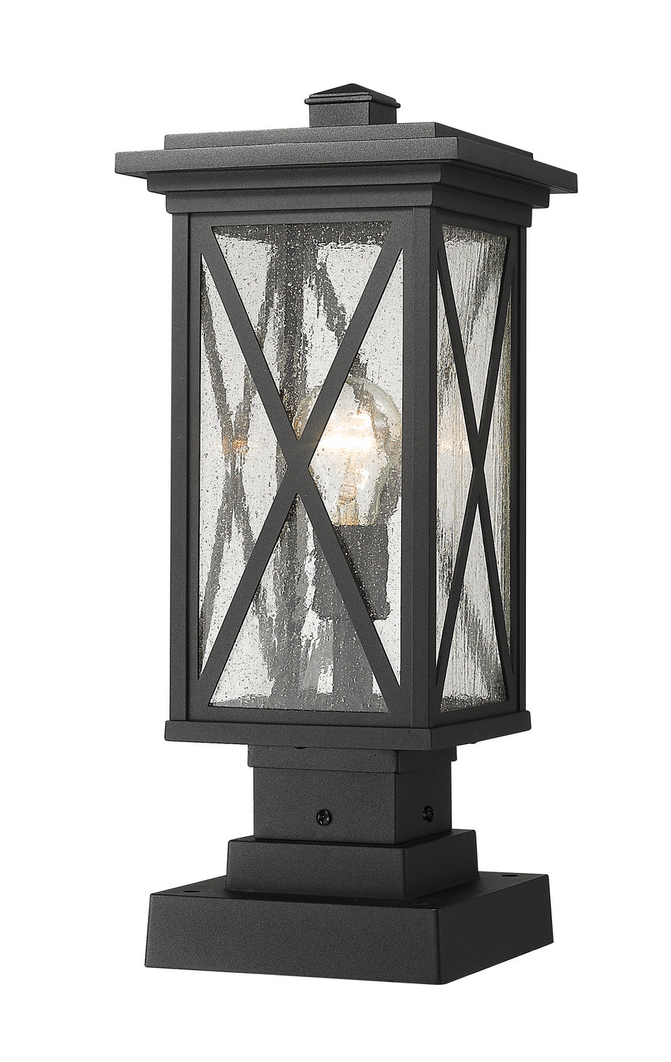 Z-Lite Lighting 583PHMS-SQPM-BK  Brookside Outdoor Black
