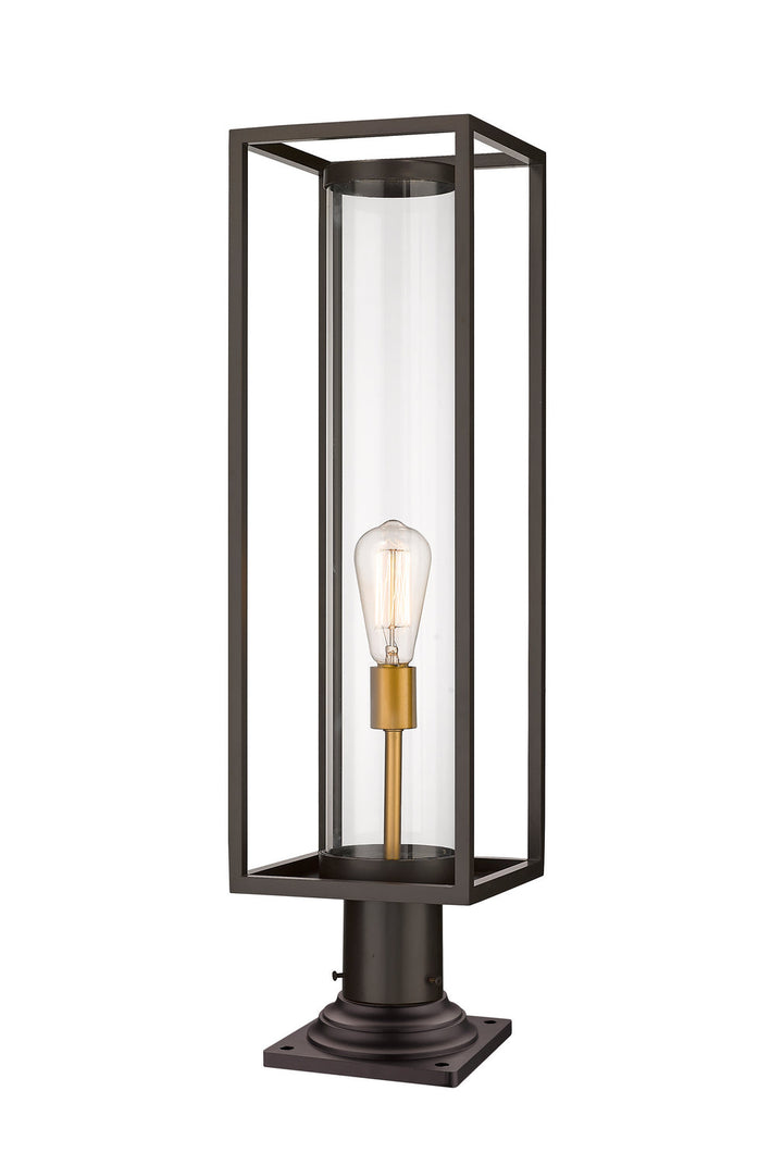 Z-Lite Lighting 584PHBR-533PM-DBZ  Dunbroch Outdoor Deep Bronze/Outdoor Brass