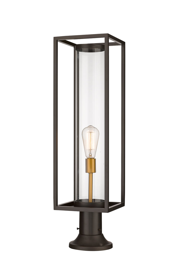 Z-Lite Lighting 584PHBR-553PM-DBZ  Dunbroch Outdoor Deep Bronze/Outdoor Brass