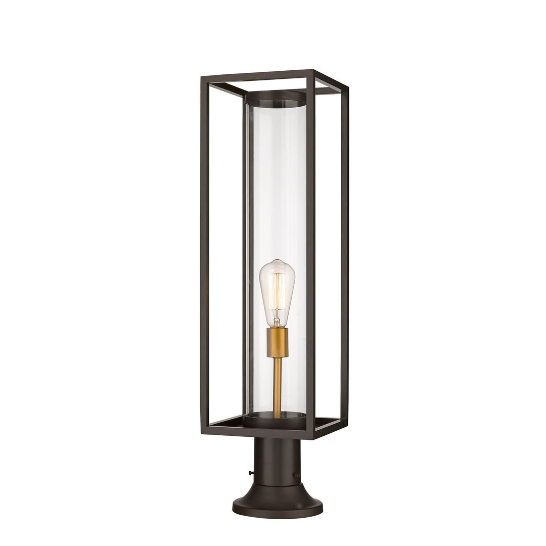 Z-Lite Lighting 584PHBR-553PM-DBZ  Dunbroch Outdoor Deep Bronze/Outdoor Brass