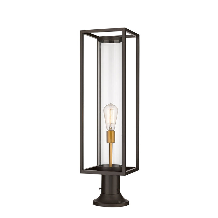 Z-Lite Lighting 584PHBR-553PM-DBZ  Dunbroch Outdoor Deep Bronze/Outdoor Brass