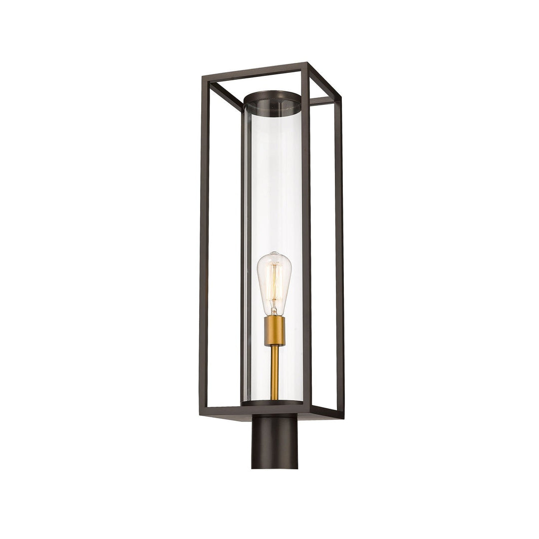 Z-Lite Lighting 584PHBR-DBZ-OBS  Dunbroch Outdoor Deep Bronze/Outdoor Brass