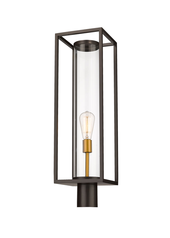 Z-Lite Lighting 584PHBR-DBZ-OBS  Dunbroch Outdoor Deep Bronze/Outdoor Brass