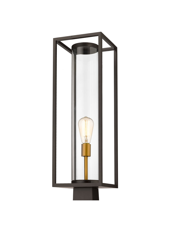 Z-Lite Lighting 584PHBS-DBZ-OBS  Dunbroch Outdoor Deep Bronze/Outdoor Brass