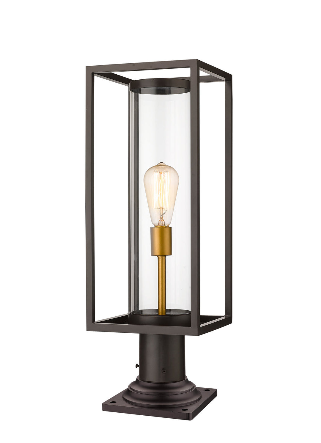 Z-Lite Lighting 584PHMR-533PM-DBZ  Dunbroch Outdoor Deep Bronze/Outdoor Brass