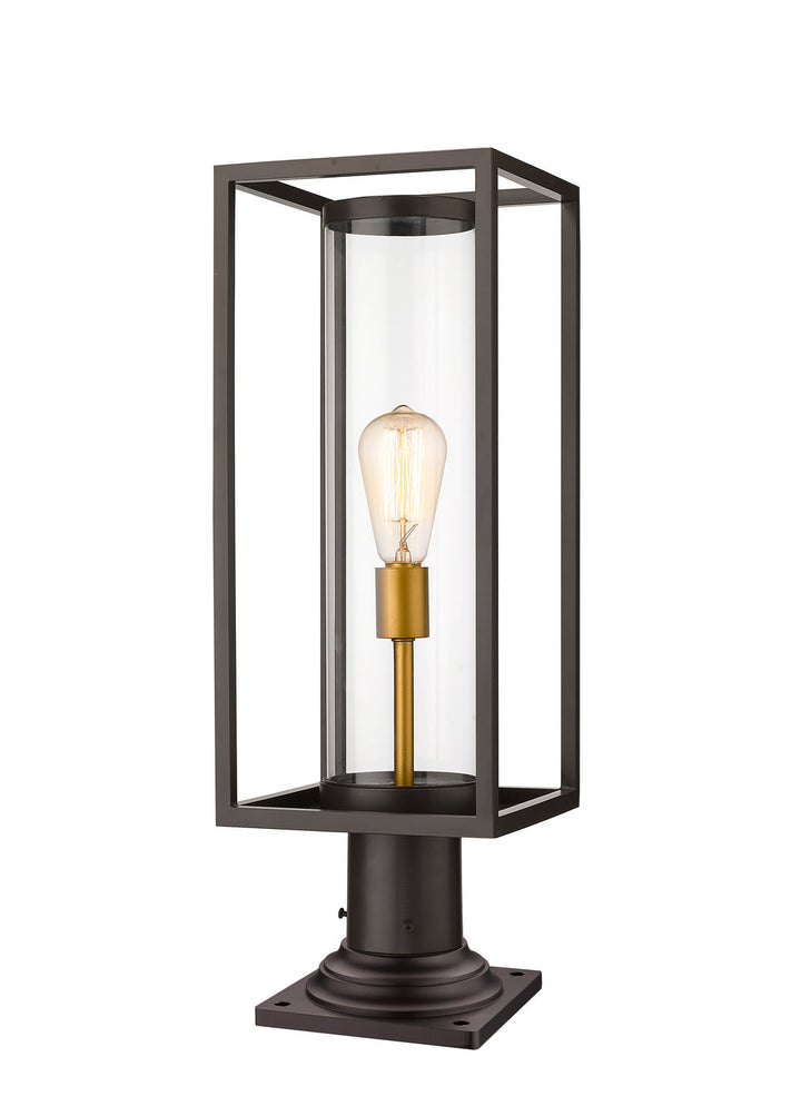 Z-Lite Lighting 584PHMR-533PM-DBZ  Dunbroch Outdoor Deep Bronze/Outdoor Brass