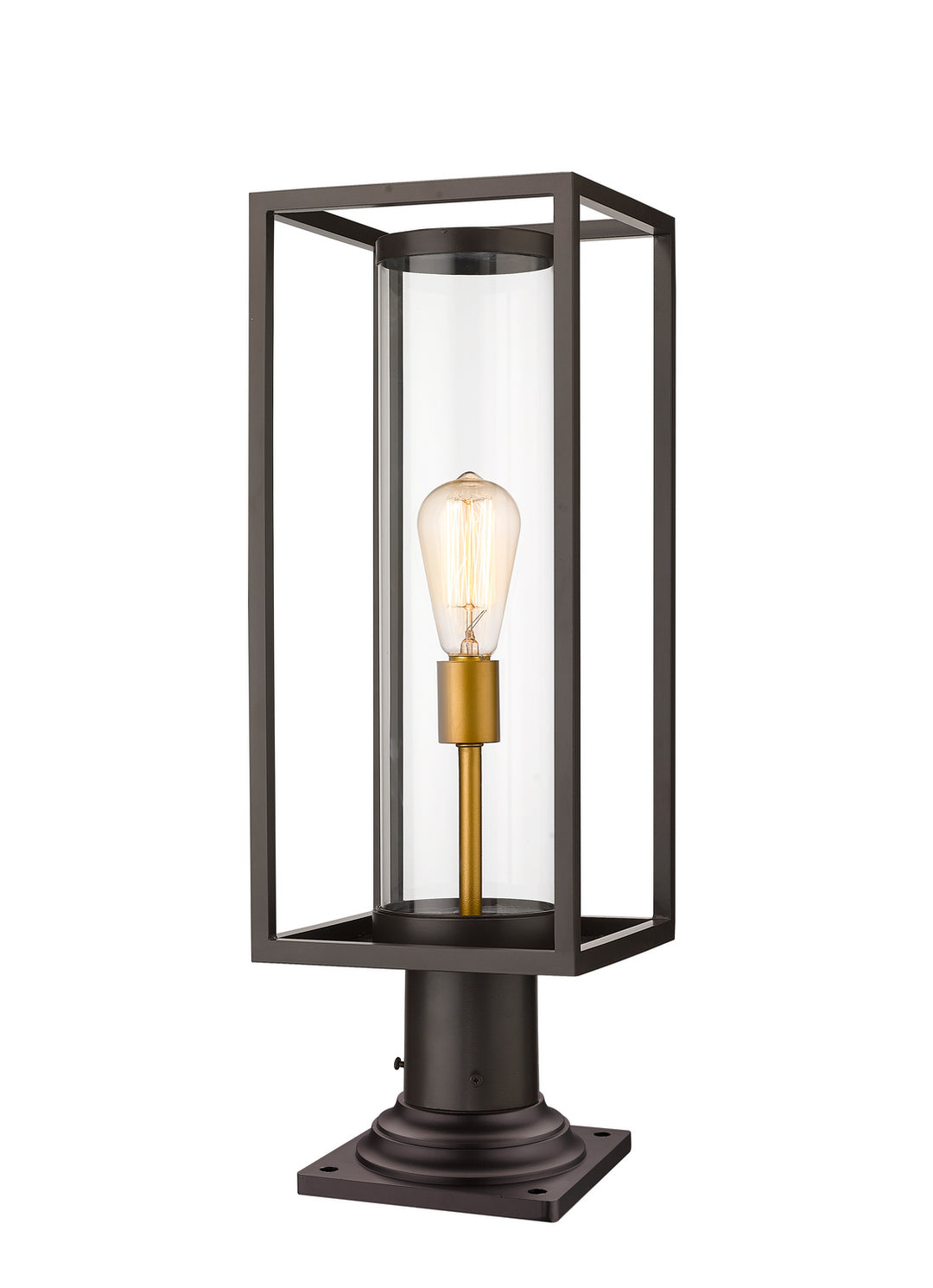 Z-Lite Lighting 584PHMR-533PM-DBZ  Dunbroch Outdoor Deep Bronze/Outdoor Brass