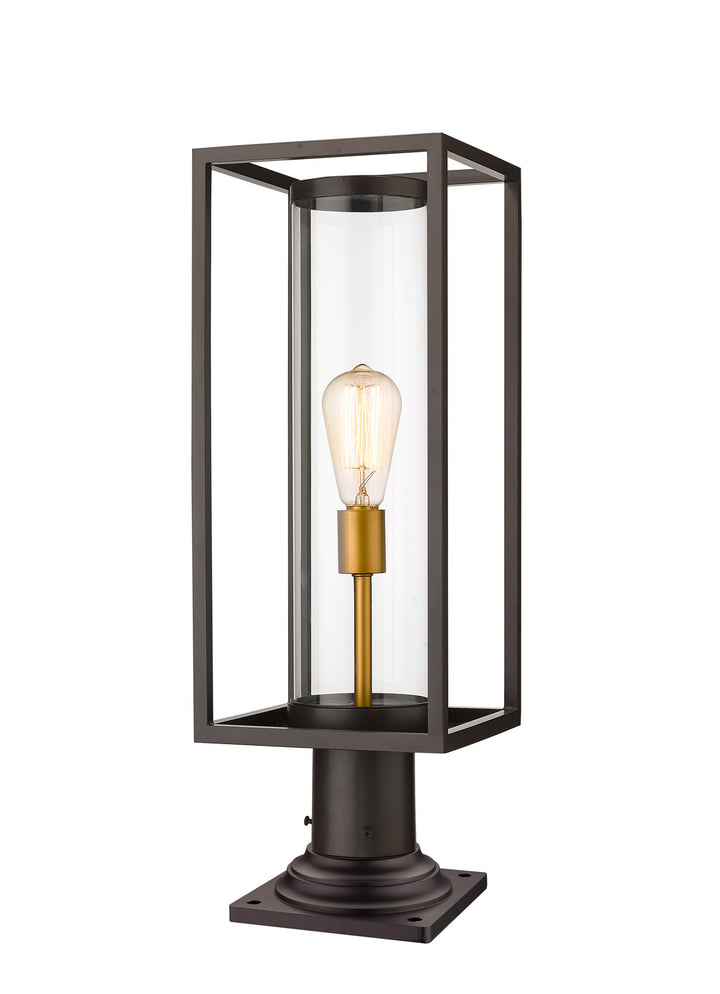 Z-Lite Lighting 584PHMR-533PM-DBZ  Dunbroch Outdoor Deep Bronze/Outdoor Brass