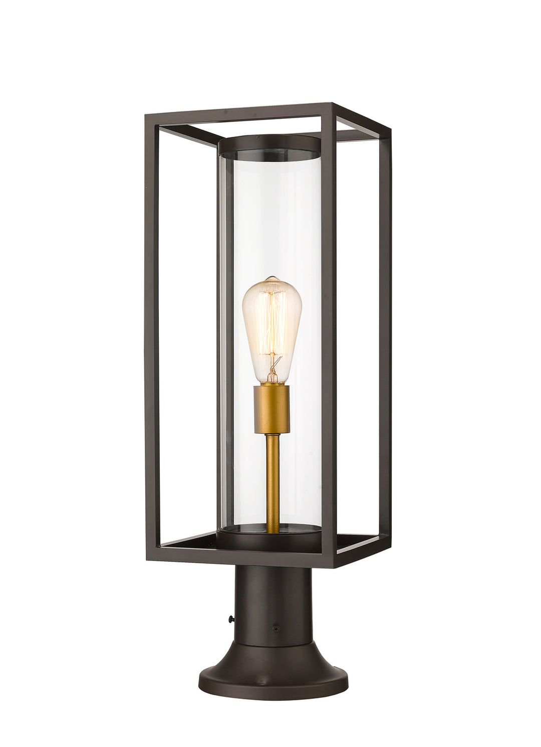 Z-Lite Lighting 584PHMR-553PM-DBZ  Dunbroch Outdoor Deep Bronze/Outdoor Brass