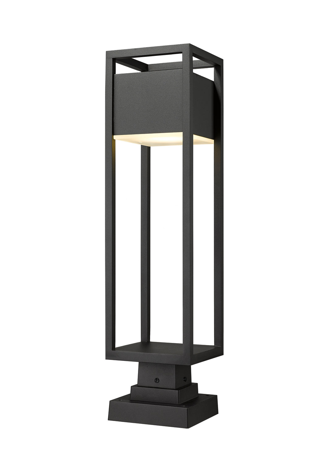 Z-Lite Lighting 585PHBS-SQPM-BK-LED  Barwick Outdoor Black