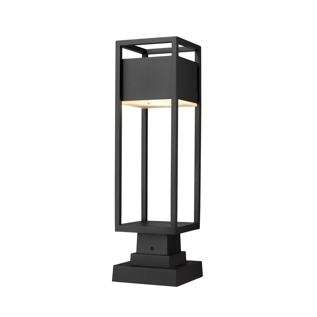 Z-Lite Lighting 585PHMS-SQPM-BK-LED  Barwick Outdoor Black
