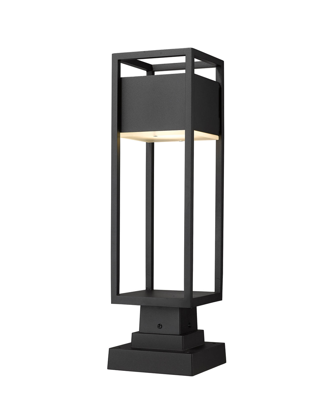 Z-Lite Lighting 585PHMS-SQPM-BK-LED  Barwick Outdoor Black