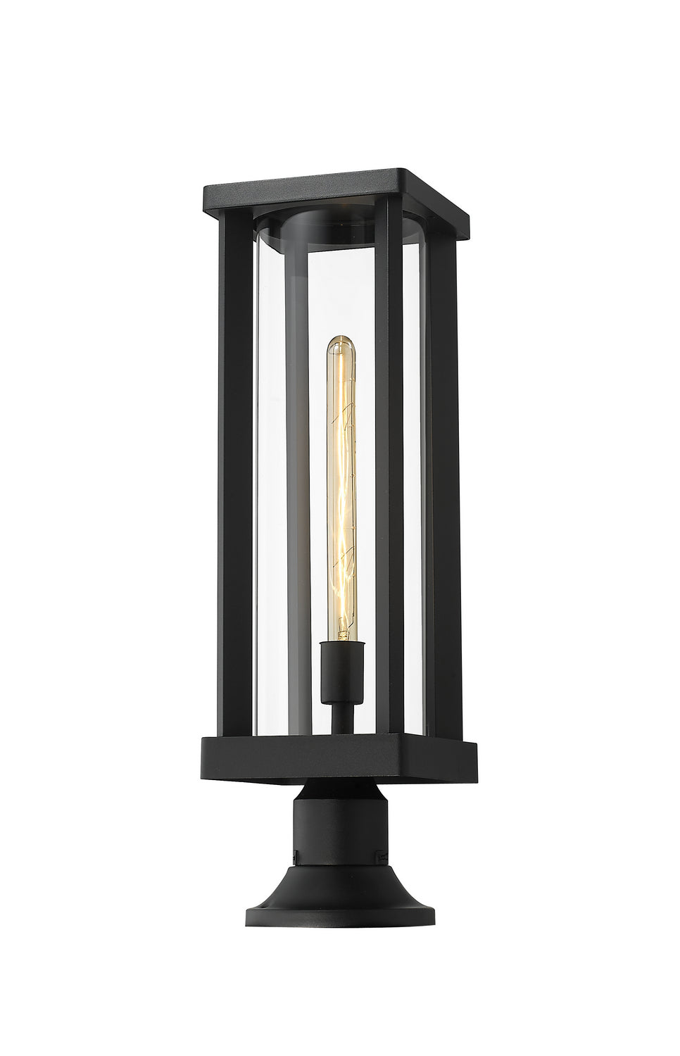Z-Lite Lighting 586PHBR-553PM-BK  Glenwood Outdoor Black
