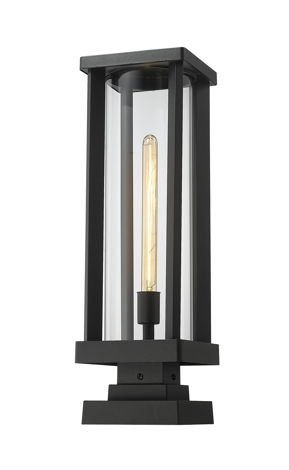 Z-Lite Lighting 586PHBS-SQPM-BK  Glenwood Outdoor Black