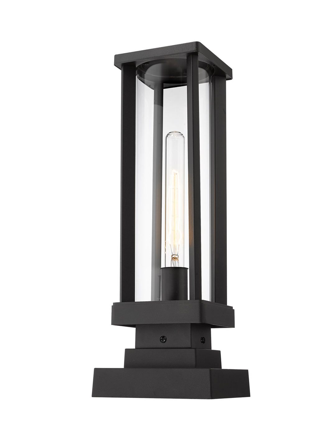 Z-Lite Lighting 586PHMS-SQPM-BK  Glenwood Outdoor Black
