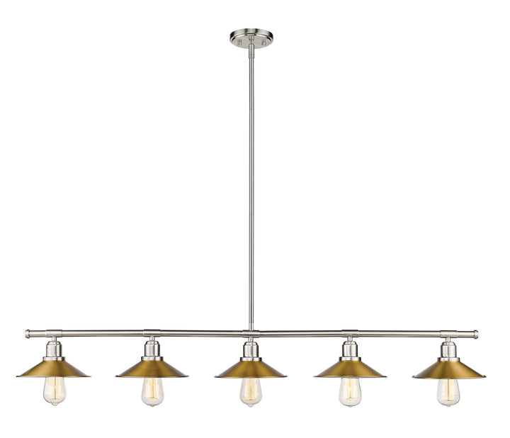 Z-Lite Casa 613-5L-BN+FB Pendant Light - Brushed Nickel