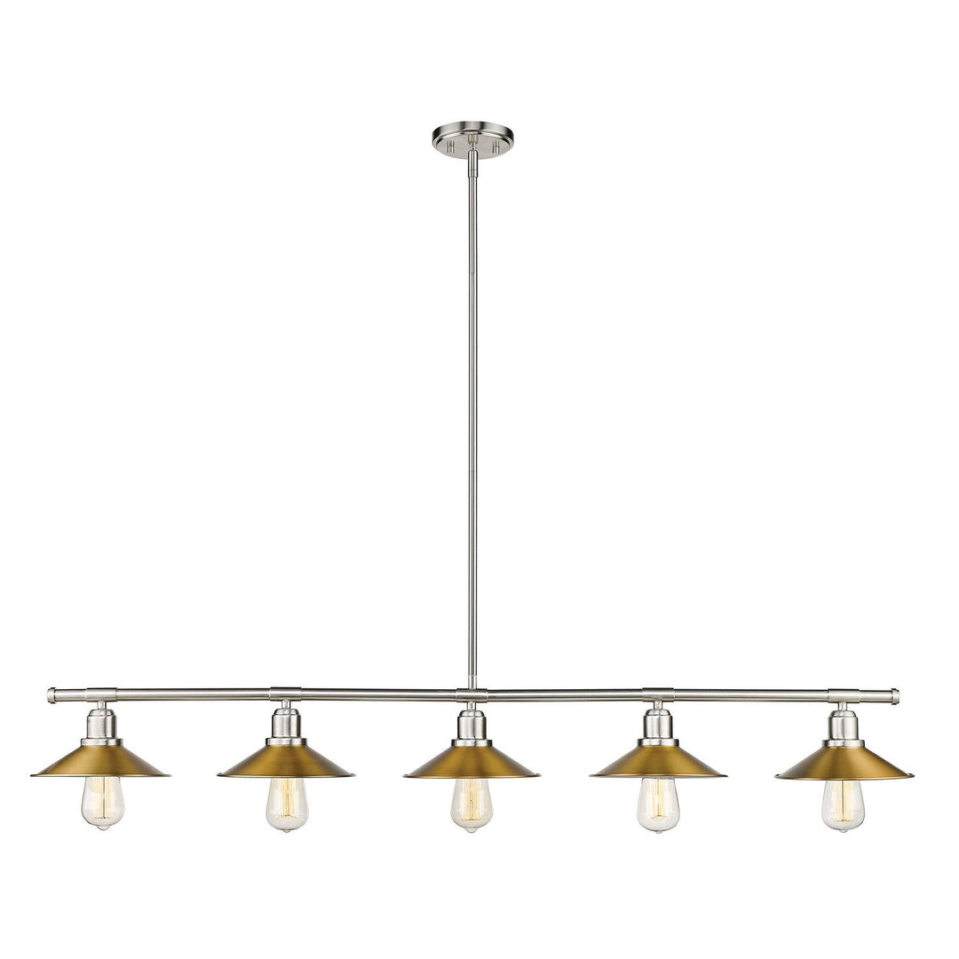 Z-Lite Casa 613-5L-BN+FB Pendant Light - Brushed Nickel