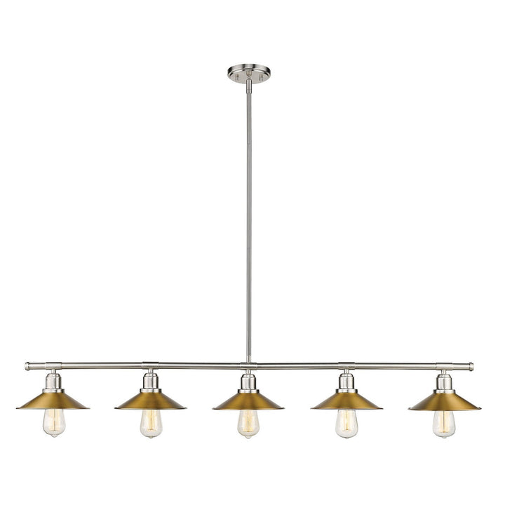 Z-Lite Casa 613-5L-BN+FB Pendant Light - Brushed Nickel