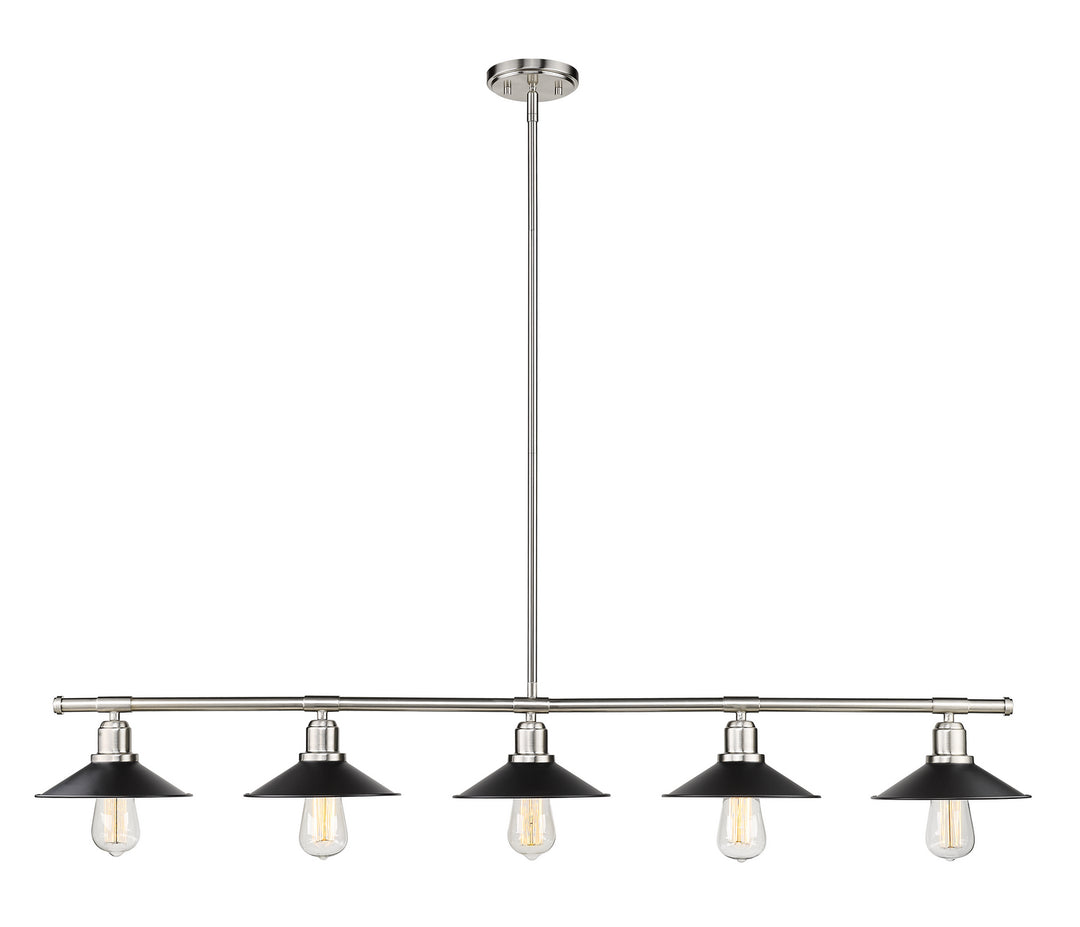 Z-Lite Casa 613-5L-BN+MB Pendant Light - Brushed Nickel