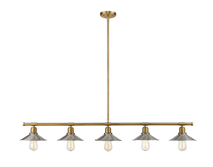 Z-Lite Casa 613-5L-FB+BN Pendant Light - Factory Brass