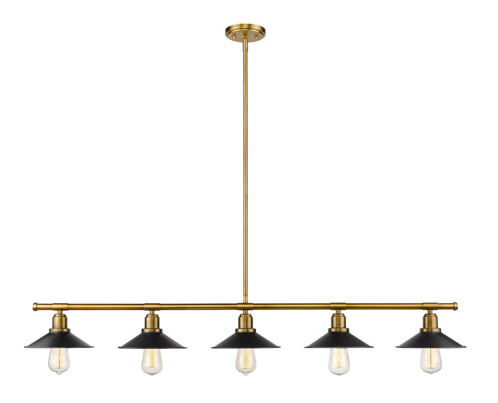 Z-Lite Casa 613-5L-FB+MB Pendant Light - Factory Brass