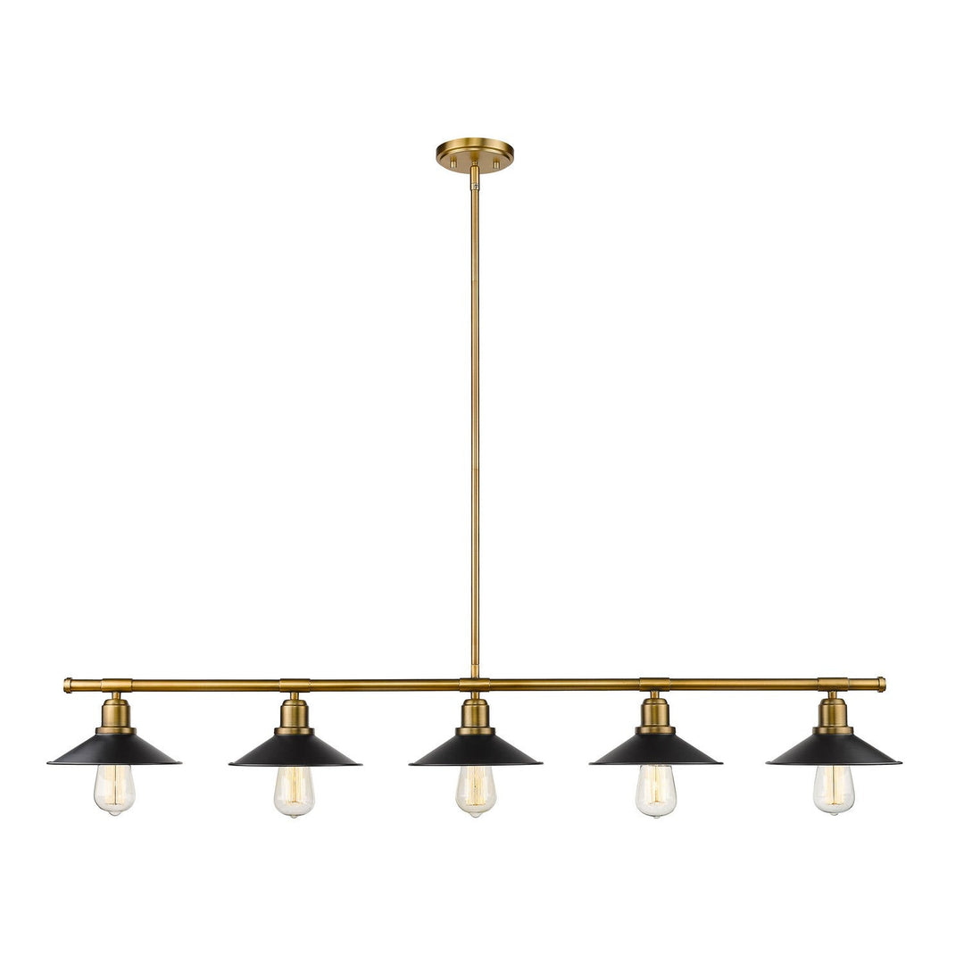 Z-Lite Casa 613-5L-FB+MB Pendant Light - Factory Brass