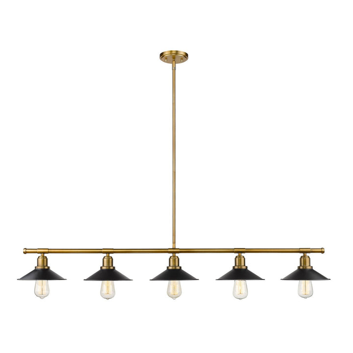 Z-Lite Casa 613-5L-FB+MB Pendant Light - Factory Brass