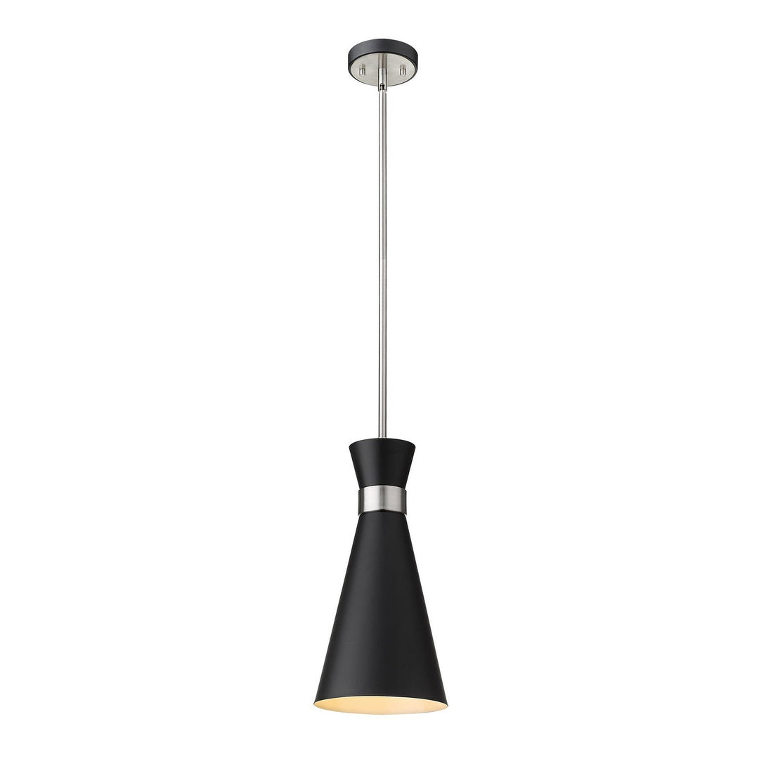 Z-Lite Soriano 728P8-MB-BN Pendant Light - Matte Black / Brushed Nickel
