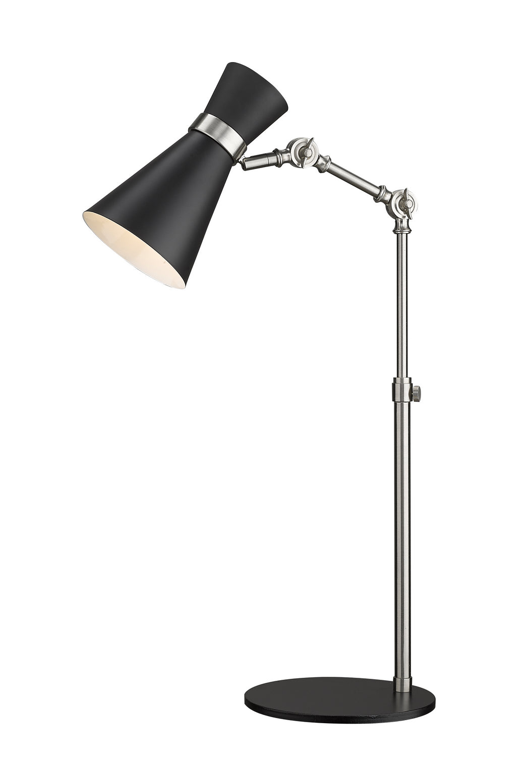 Z-Lite Lighting 728TL-MB-BN  Soriano Lamp Matte Black/Brushed Nickel