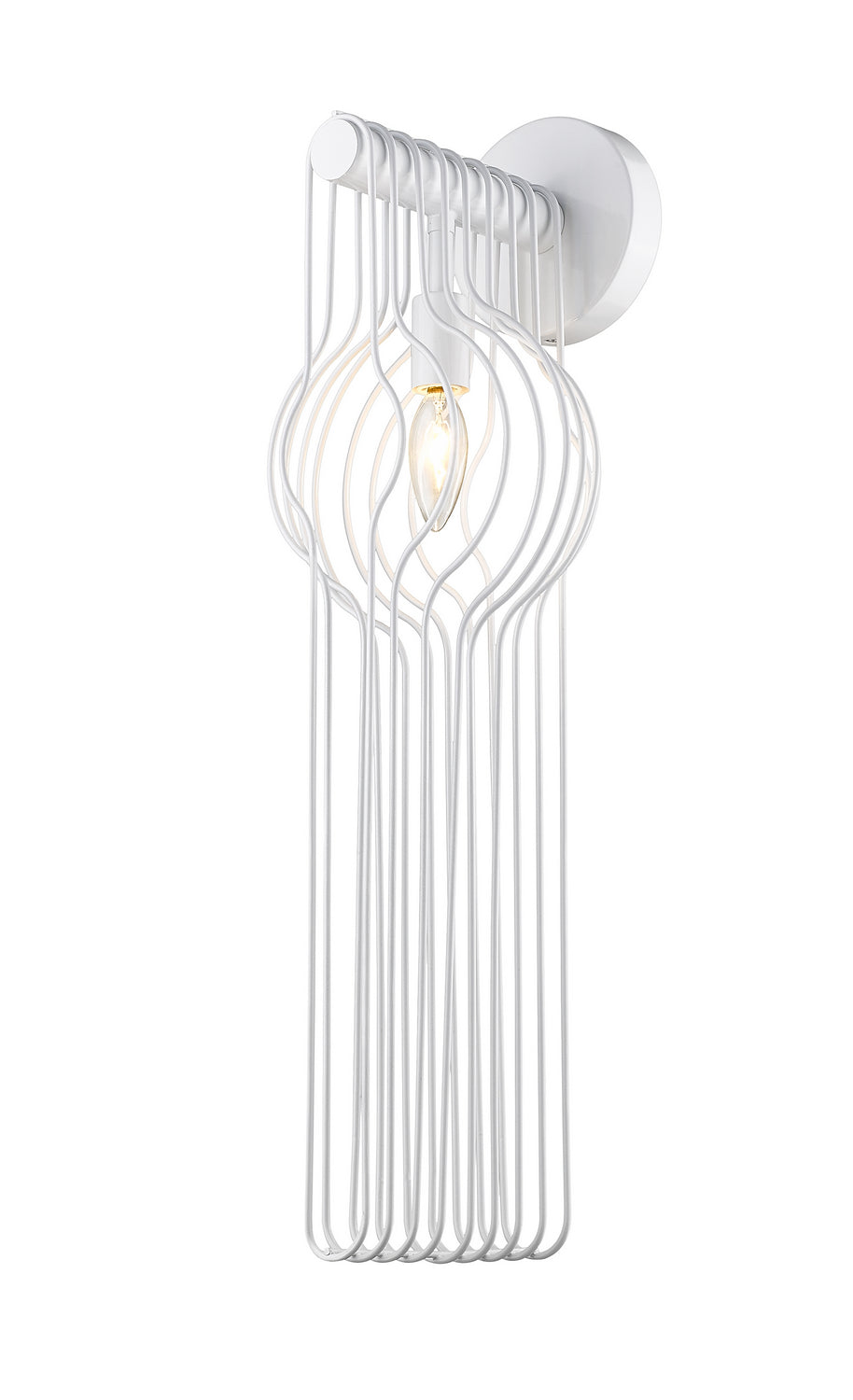 Z-Lite Contour 801-1SL-WH Wall Sconce Light - White
