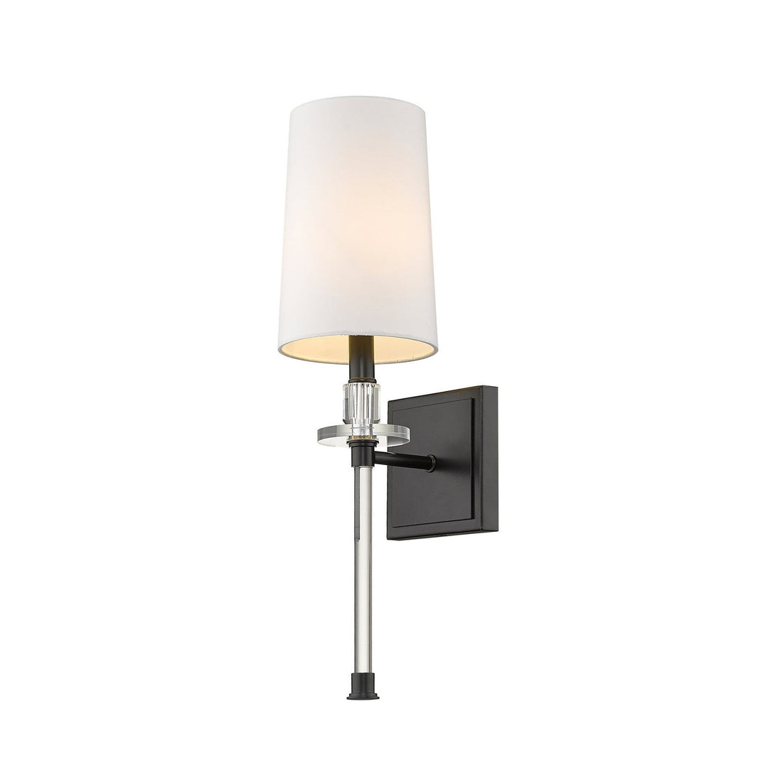 Z-Lite Sophia 803-1S-MB Wall Sconce Light - Matte Black