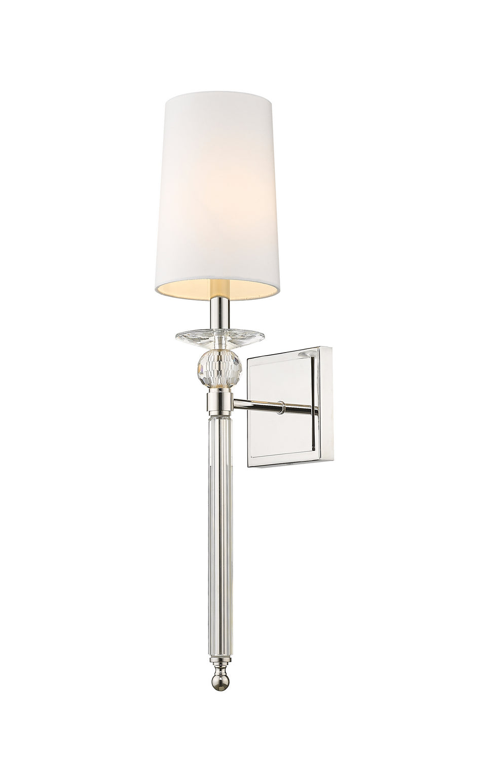 Z-Lite Ava 804-1S-PN Wall Sconce Light - Polished Nickel