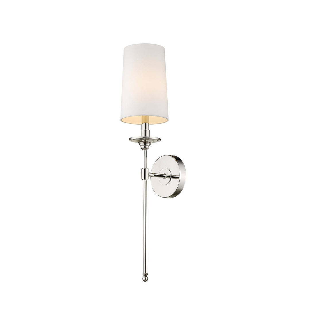 Z-Lite Emily 807-1S-PN Wall Sconce Light - Polished Nickel