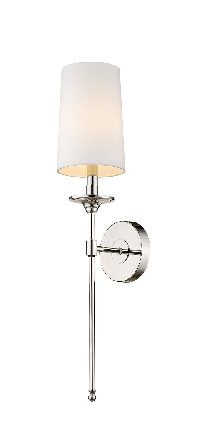 Z-Lite Emily 807-1S-PN Wall Sconce Light - Polished Nickel