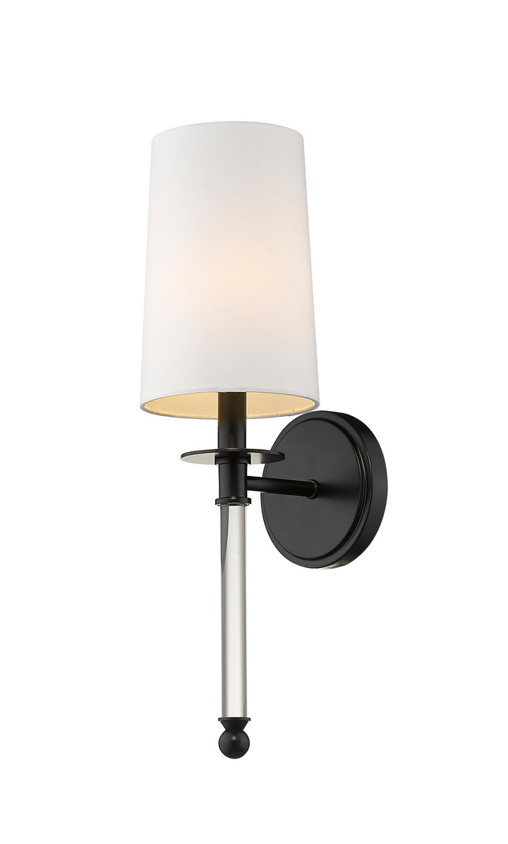 Z-Lite Mila 808-1S-MB Wall Sconce Light - Matte Black