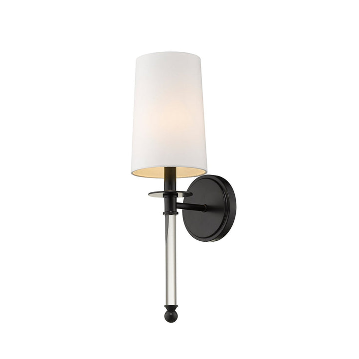 Z-Lite Mila 808-1S-MB Wall Sconce Light - Matte Black