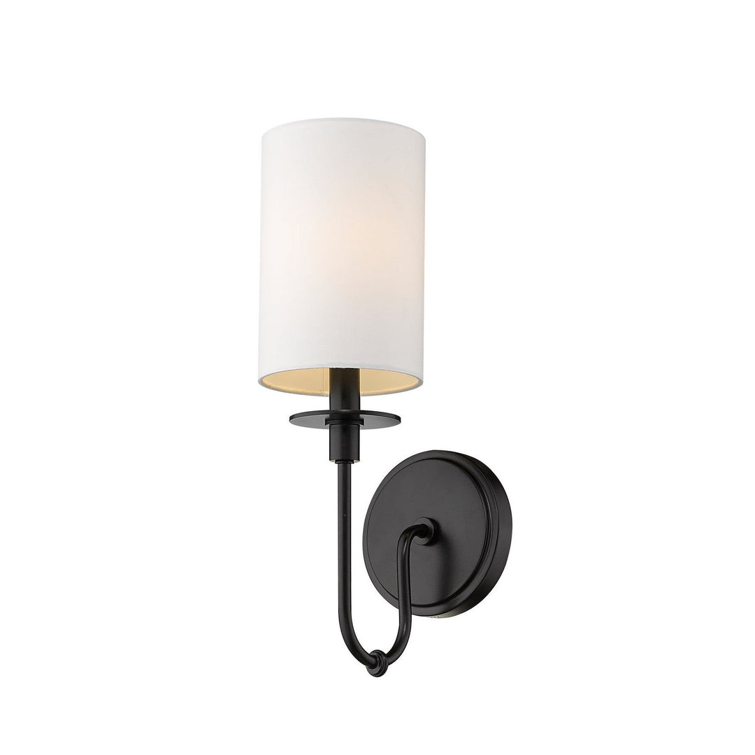 Z-Lite Ella 809-1S-MB Wall Sconce Light - Matte Black