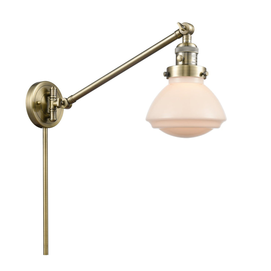 Innovations Lighting 237-AB-G321  Franklin Restoration Lamp Antique Brass