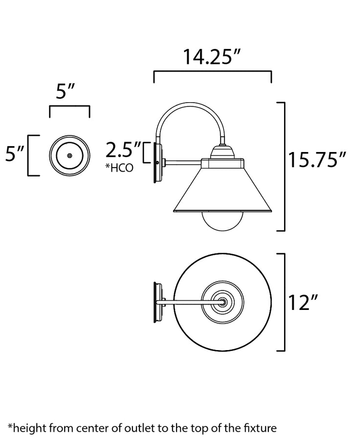 Maxim Lighting 10290WTBK  Jetty Outdoor Black