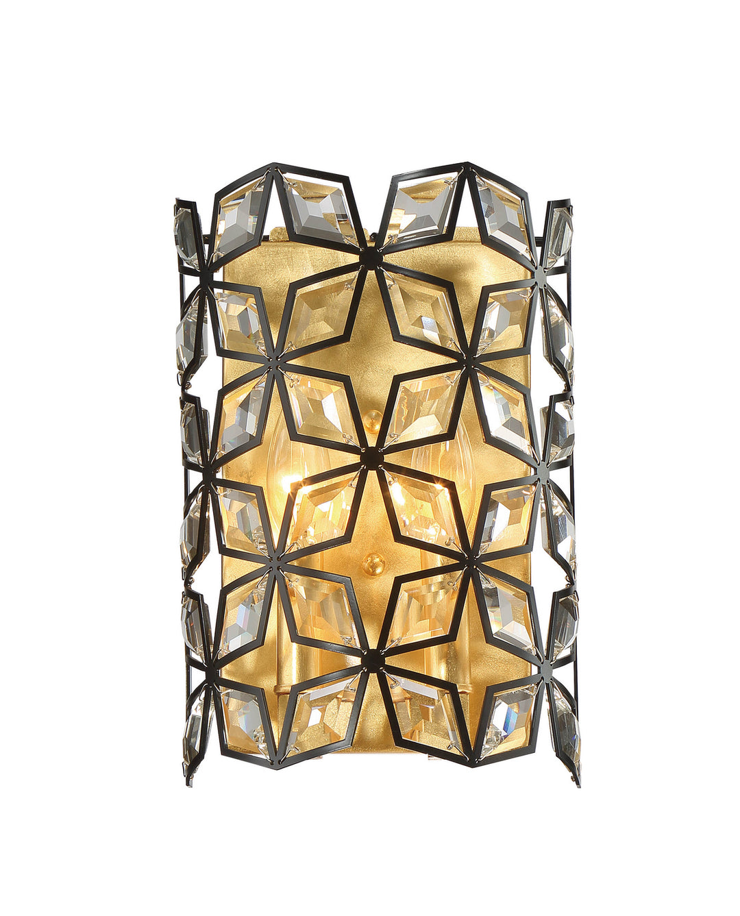 Metropolitan Brookcrest N7842-711 Wall Light - Sand Coal W/ Gold Leaf